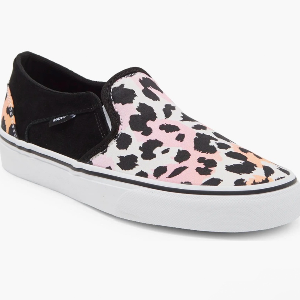 Vans Multi Color Animal Print Slip Ons - Picture 3 of 9